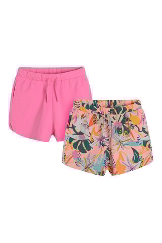 2 shorts Rose et vert