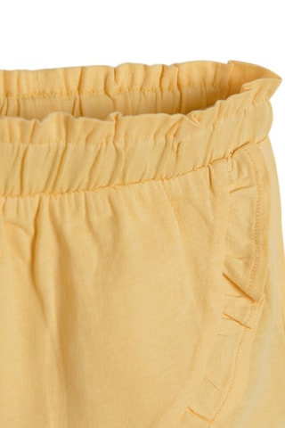 T-shirt et jupe-short Blanc et jaune