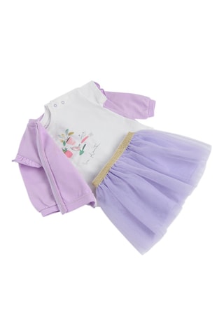 Ensemble 3 pièces Rose et écru