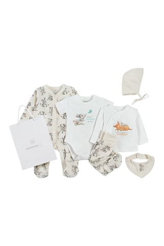 Ensemble 5 pièces Bambi et Panpan Bambi Disney Blanc et beige chiné