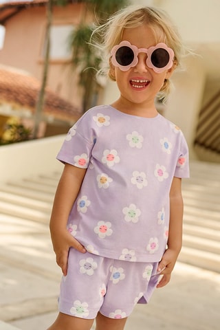 T-shirt et short Mauve