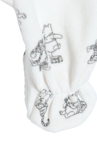 Grenouillère en coton biologique Tigrou et Winnie Winnie l’Ourson Disney Blanc