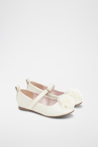Gelakte Ballerina’s - Ecru