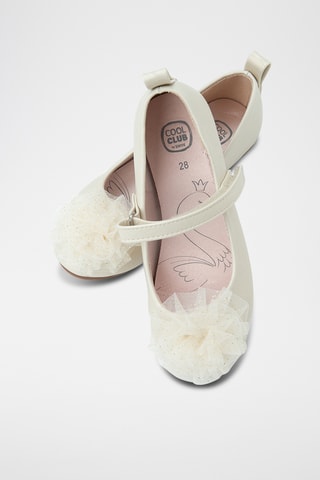 Gelakte Ballerina’s - Ecru