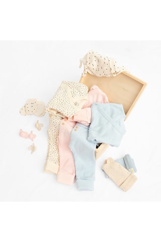 2 paires de moufles - Blanc et beige