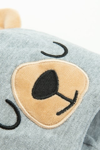 Bonnet à oreilles - Gris clair chiné