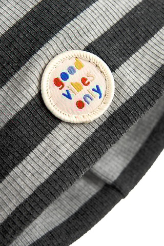 Bonnet - Gris clair chiné et noir