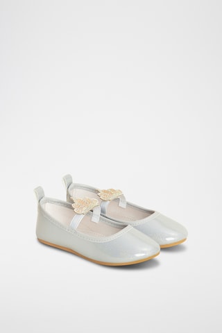Ballerines vernies - Gris clair
