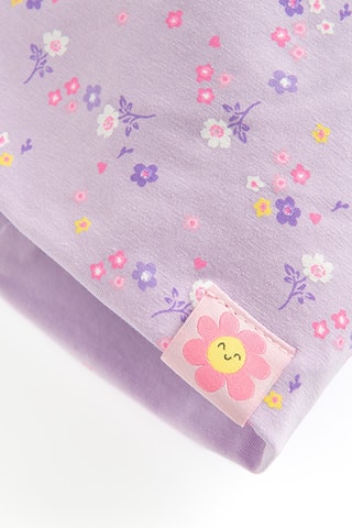 Bonnet réversible - Mauve