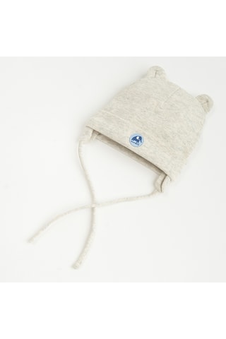 2 bonnets aviateur - Ecru et gris