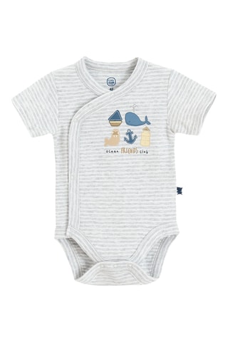 2 bodys - Bleu marine et gris