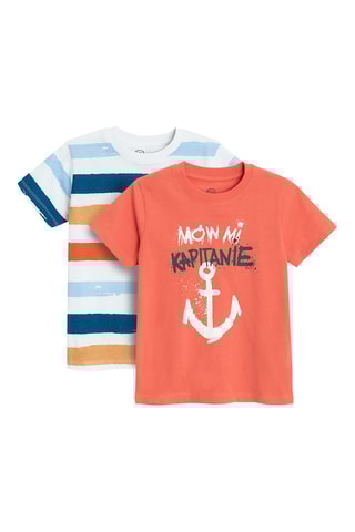 2 t-shirts - Rouge et blanc