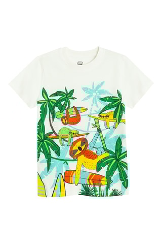 2 t-shirts - Blanc et turquoise