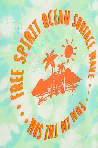 T-shirt tie and dye - Blanc