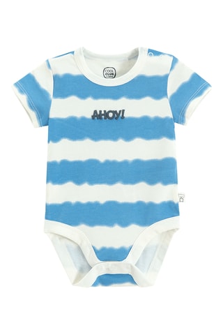 2 bodys - Bleu marine et blanc