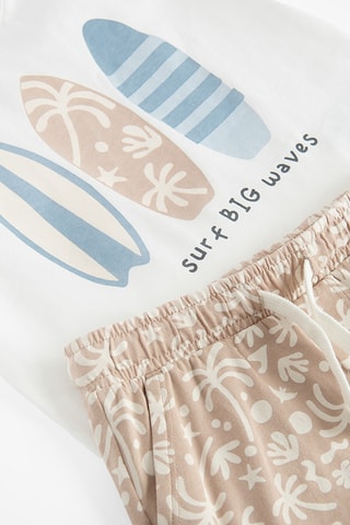 T-shirt et short - Blanc