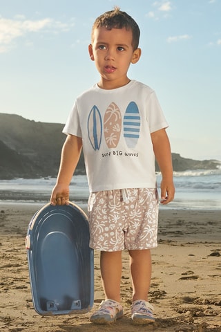 T-shirt et short - Blanc