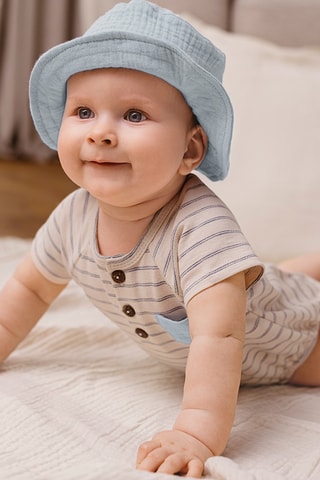 Bob et body - Bleu clair et beige