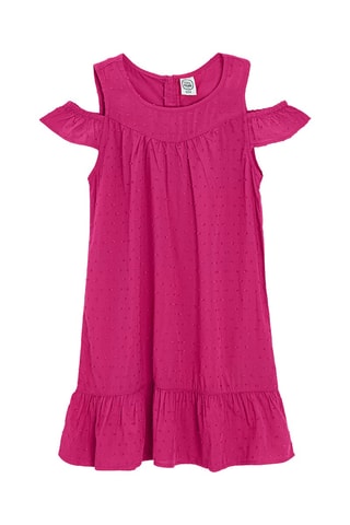 Robe plumetis - Fuchsia