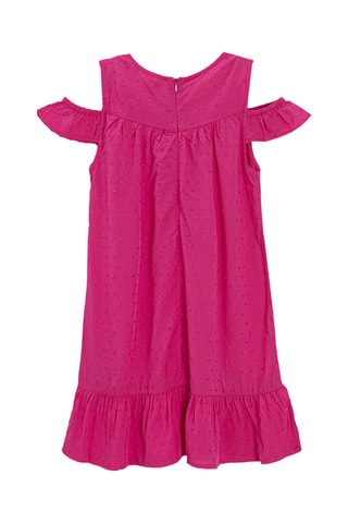 Robe plumetis - Fuchsia