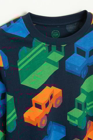 2 t-shirts - Rouge et bleu marine