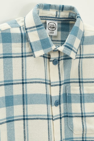 Chemise -  Bleu et écru