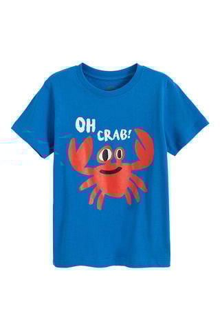 3 t-shirts -  Orange, bleu roi et blanc