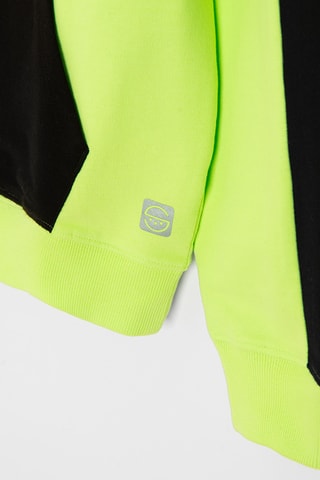 Sweat -  Blanc et vert citron