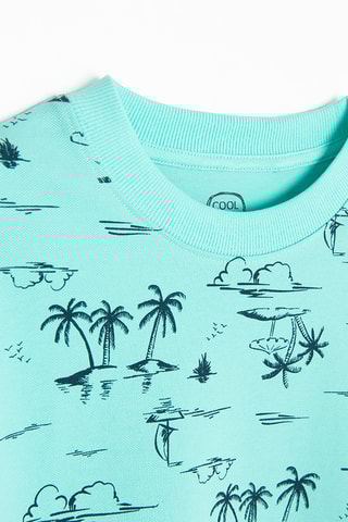 T-shirt -  Turquoise