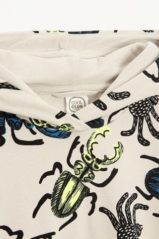 Sweat à capuche -  Beige