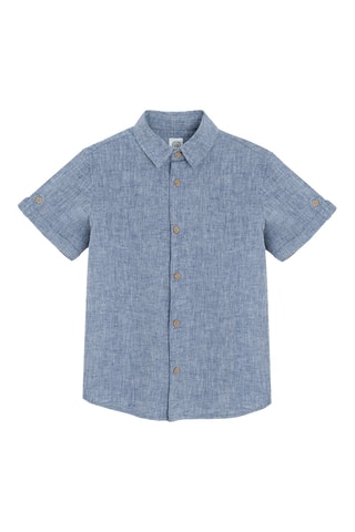 Chemise -  Bleu cobalt chiné