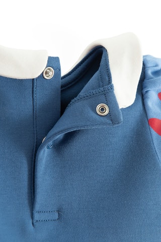 Body-robe et bandeau Blanche-Neige Disney -  Bleu foncé et rouge