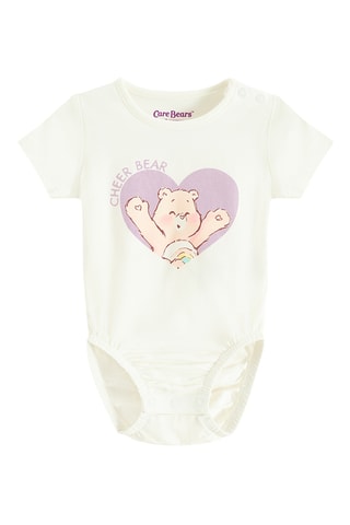 2 bodys Les Bisounours -  Rose et vert d’eau