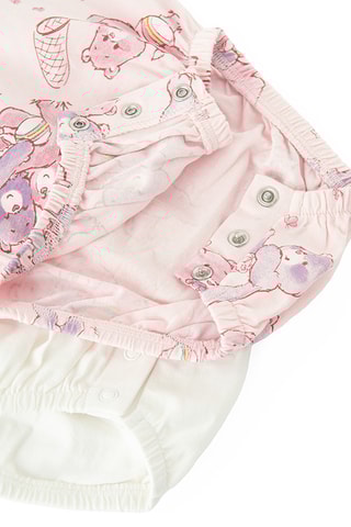 2 bodys Les Bisounours -  Rose et vert d’eau