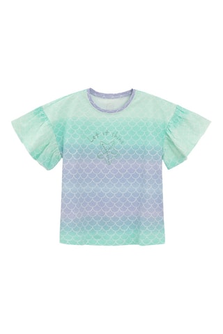 T-shirt et short -  Vert clair et orange