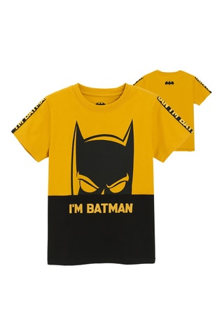 T-shirt Batman La Ligue des Justiciers DC Comics - Jaune