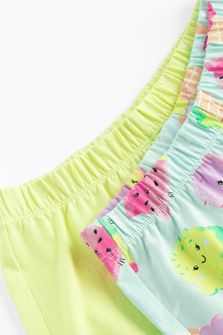 2 shorts -  Vert citron et bleu clair