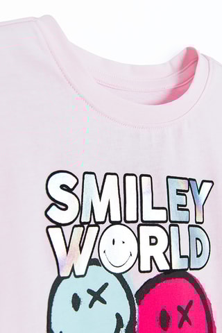T-shirt Smiley -  Rose