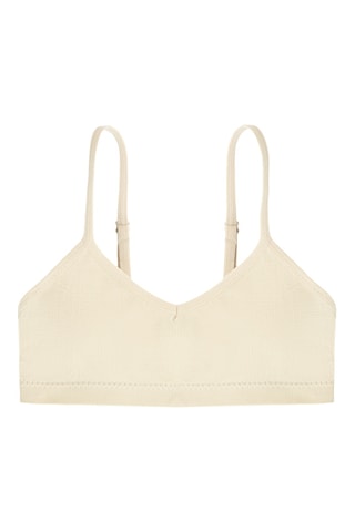 2 brassières push-up -  Beige et rose