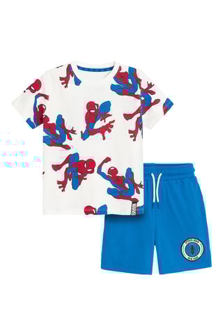 T-shirt et short Spider-Man Avengers Marvel -  Blanc