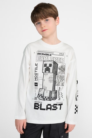 T-shirt Minecraft -  Blanc