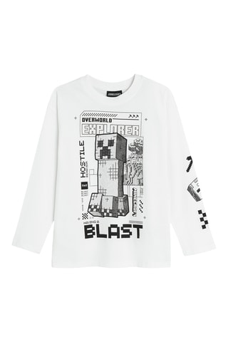 T-shirt Minecraft -  Blanc