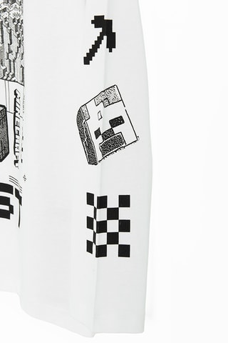 T-shirt Minecraft -  Blanc