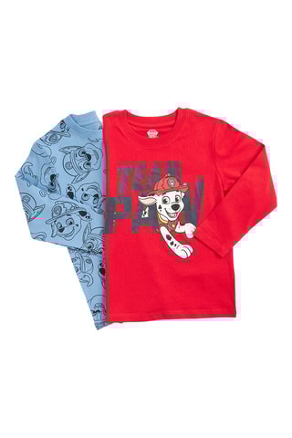 2 t-shirts Marcus Pat’ Patrouille -  Bleu clair et rouge