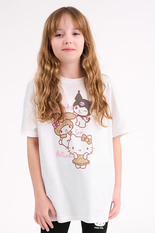 T-shirt Hello Kitty Sanrio -  Blanc