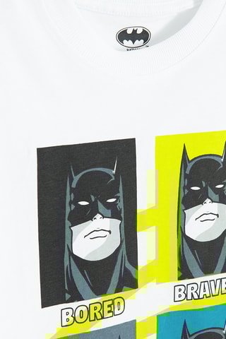 T-shirt Batman La Ligue des Justiciers Dc Comics -  Blanc