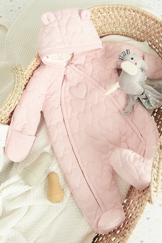 Combipilote à capuche -  Rose