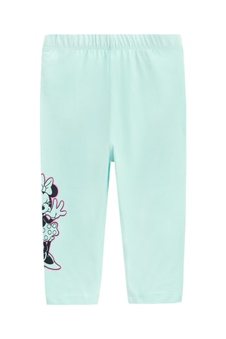 Robe et legging Minnie Disney -  Blanc et turquoise