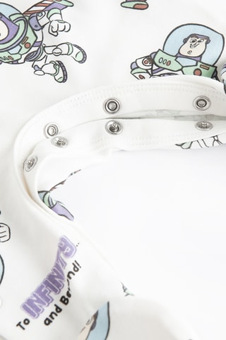 2 grenouillères Toy Story Disney Pixar -  Blanc et écru