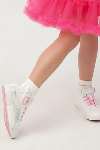 Baskets montantes -  Blanc